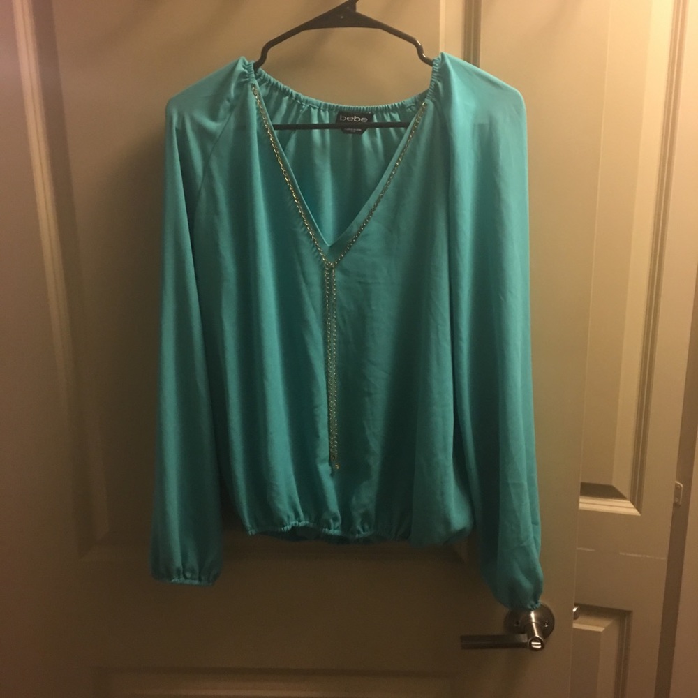 Aqua / teal blouse from Bebe! Size medium